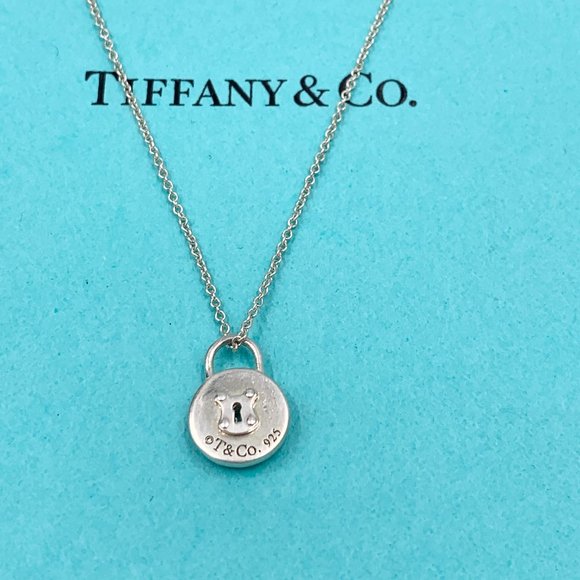 Silver Pad Lock Necklace 